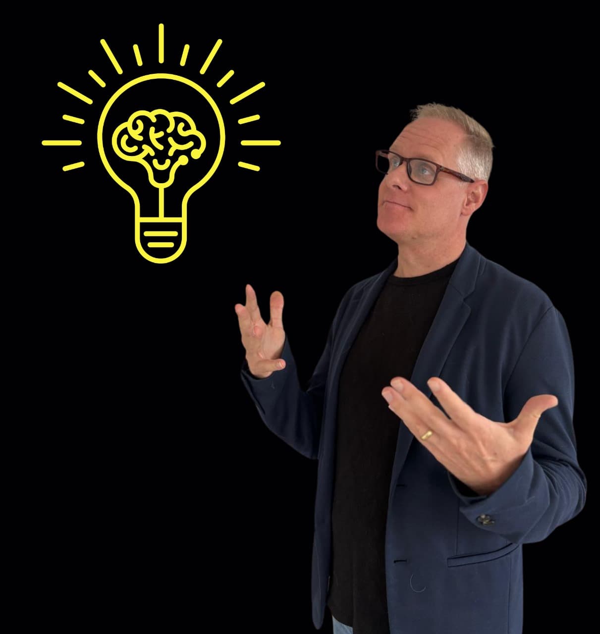 Person with idea